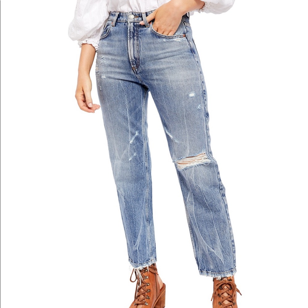 Free People We The Free Dakota Straight Leg Jeans
